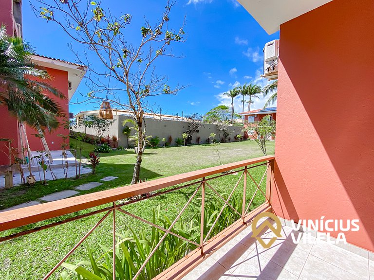 Flat 1 com quarto pavimento superior no condomínio Boulevard