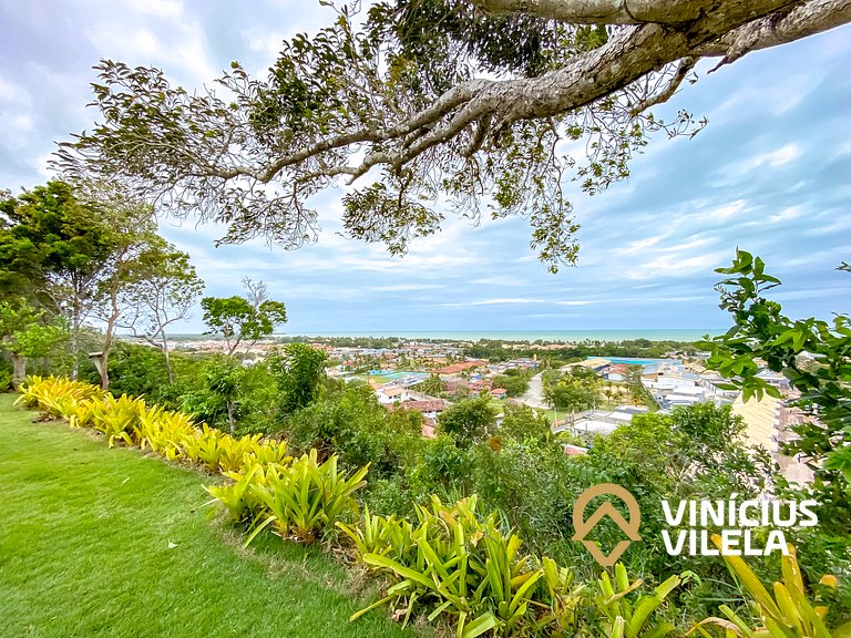 Casa 3Q, condominio c/piscina, gourmet e vista mar