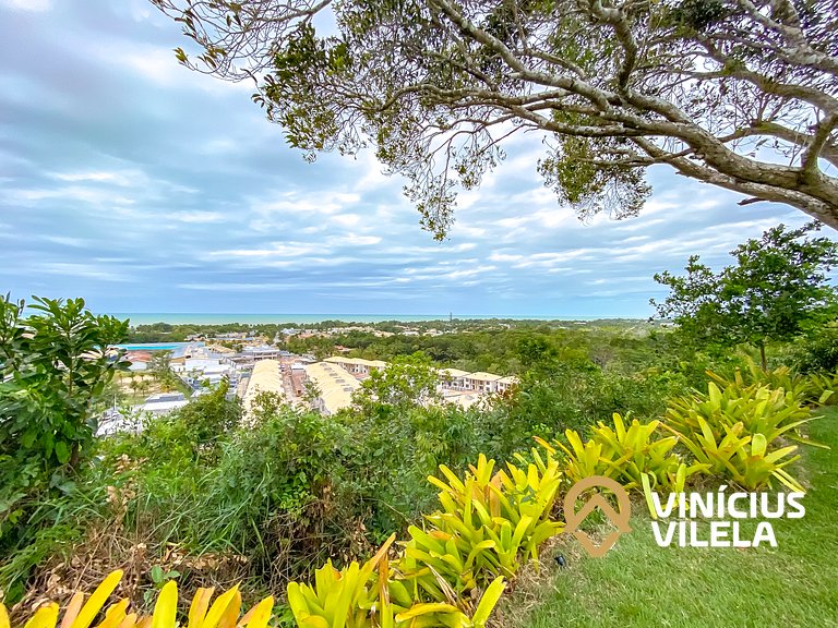 Casa 3Q, condominio c/piscina, gourmet e vista mar