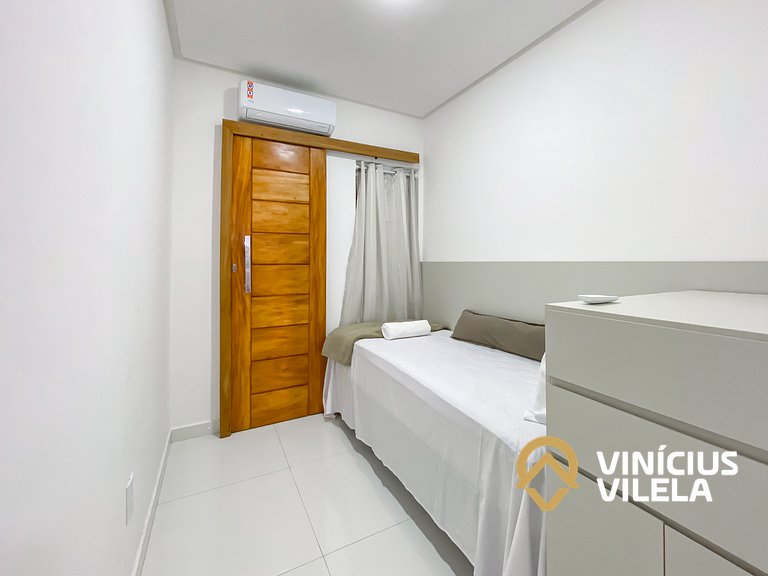 Casa 3Q, condominio c/piscina, gourmet e vista mar