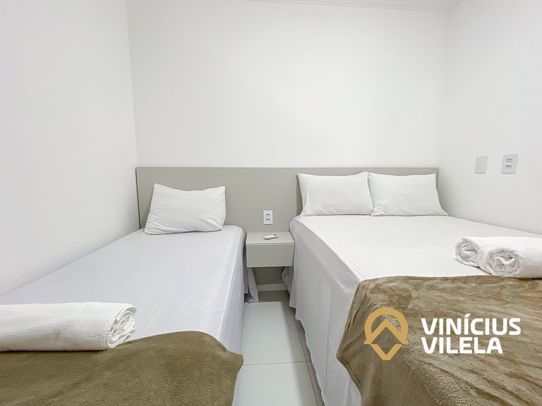 Casa 3Q, condominio c/piscina, gourmet e vista mar