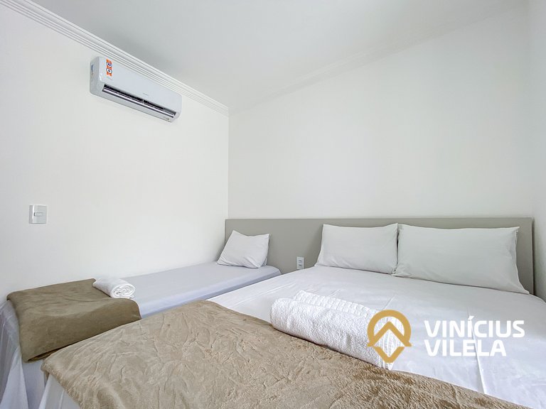 Casa 3Q, condominio c/piscina, gourmet e vista mar