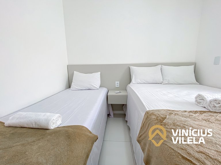 Casa 3Q, condominio c/piscina, gourmet e vista mar