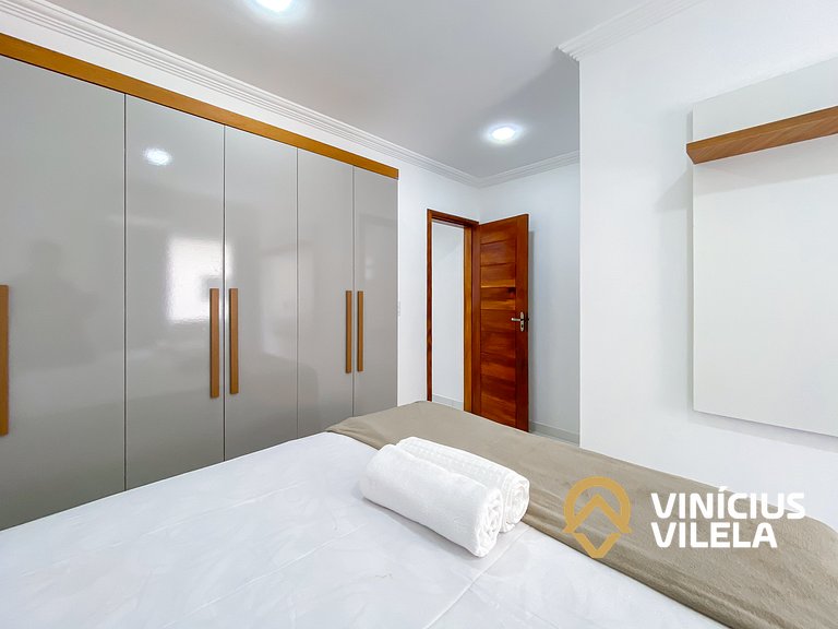 Casa 3Q, condominio c/piscina, gourmet e vista mar