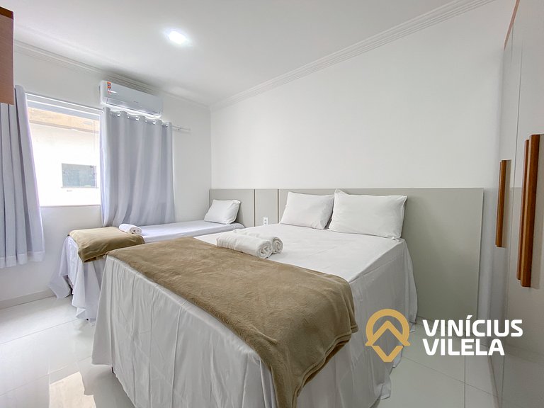 Casa 3Q, condominio c/piscina, gourmet e vista mar