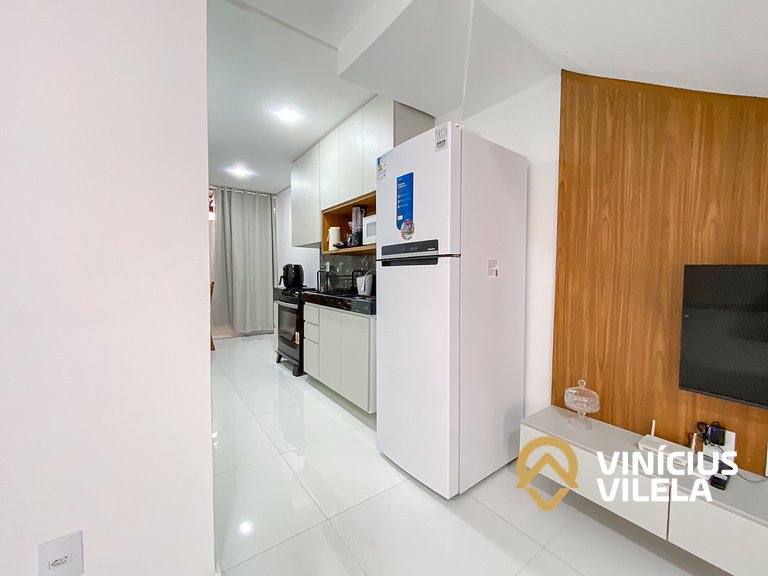 Casa 3Q, condominio c/piscina, gourmet e vista mar