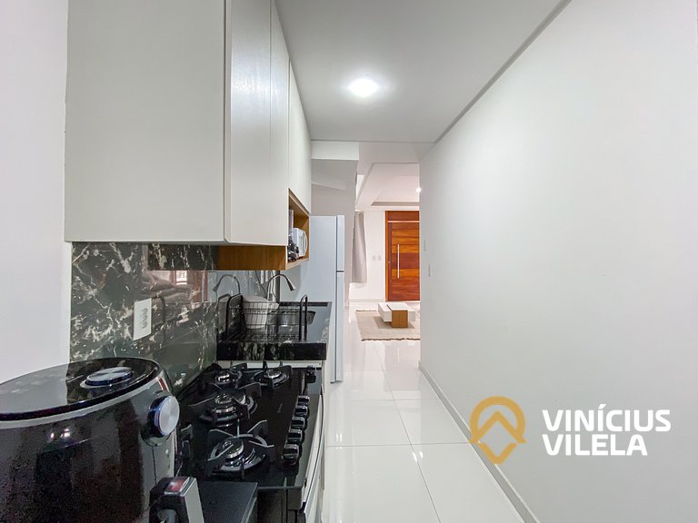 Casa 3Q, condominio c/piscina, gourmet e vista mar