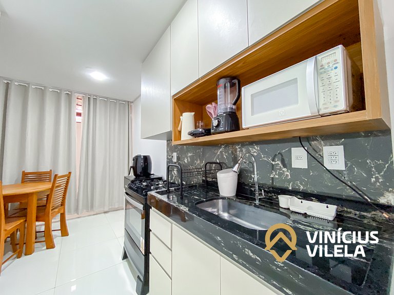 Casa 3Q, condominio c/piscina, gourmet e vista mar