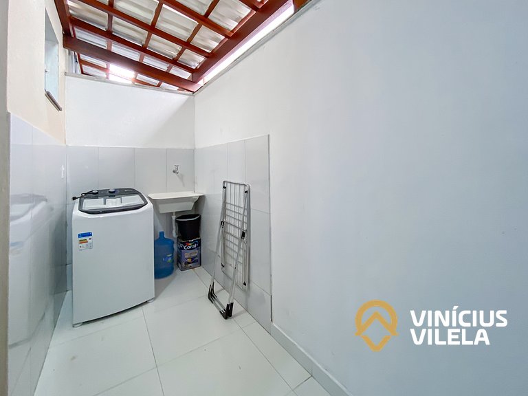 Casa 3Q, condominio c/piscina, gourmet e vista mar