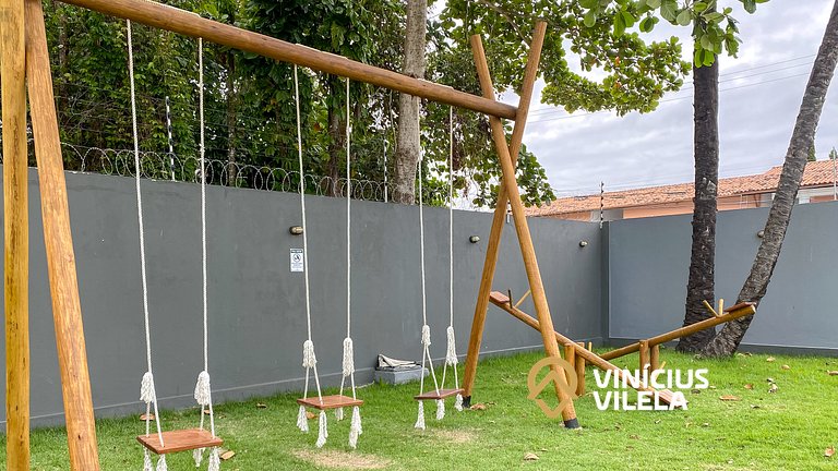 Apê Terreo 2Q 100m da Barraca Gaúcho com piscina