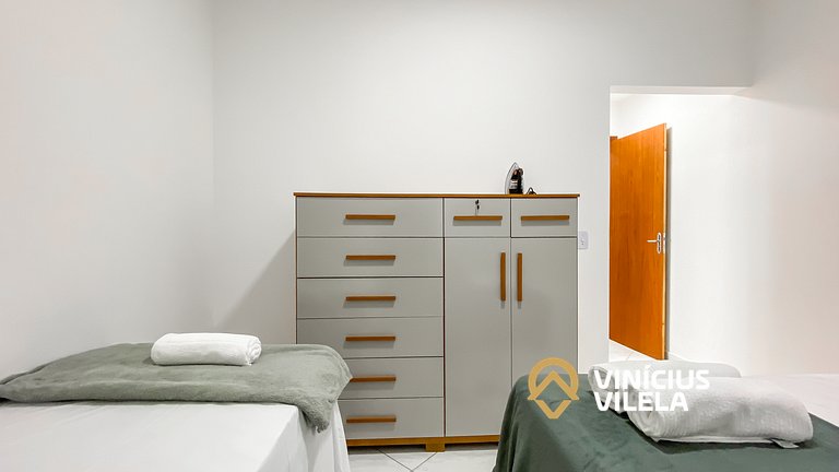 Apê Terreo 2Q 100m da Barraca Gaúcho com piscina