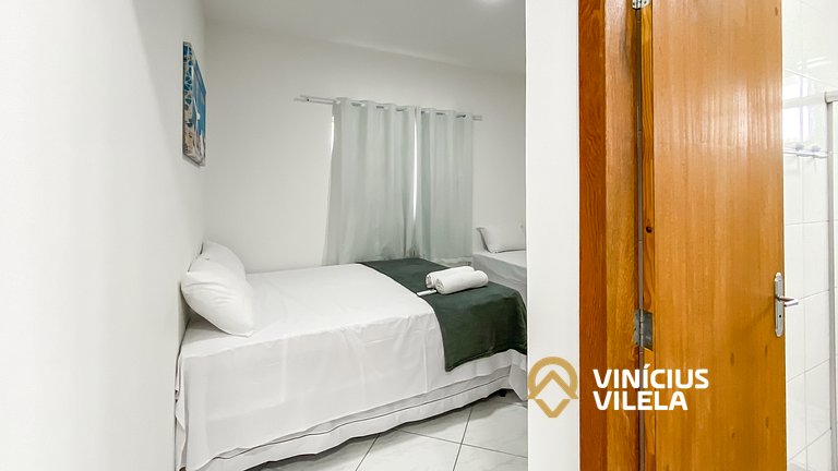 Apê Terreo 2Q 100m da Barraca Gaúcho com piscina