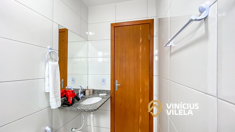 Apê Terreo 2Q 100m da Barraca Gaúcho com piscina