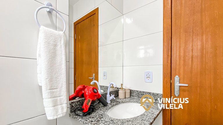 Apê Terreo 2Q 100m da Barraca Gaúcho com piscina