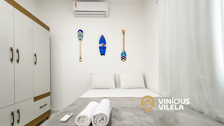 Apê Terreo 2Q 100m da Barraca Gaúcho com piscina