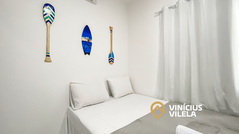 Apê Terreo 2Q 100m da Barraca Gaúcho com piscina