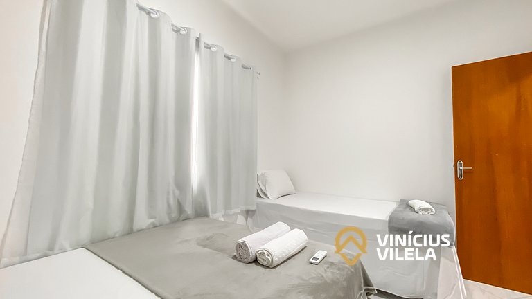 Apê Terreo 2Q 100m da Barraca Gaúcho com piscina