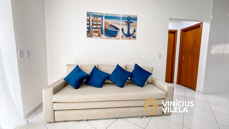 Apê Terreo 2Q 100m da Barraca Gaúcho com piscina