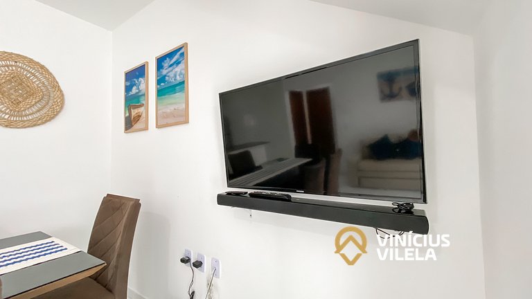 Apê Terreo 2Q 100m da Barraca Gaúcho com piscina