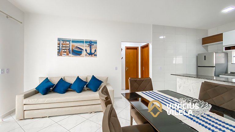 Apê Terreo 2Q 100m da Barraca Gaúcho com piscina