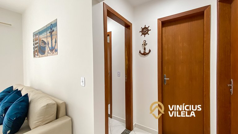 Apê Terreo 2Q 100m da Barraca Gaúcho com piscina