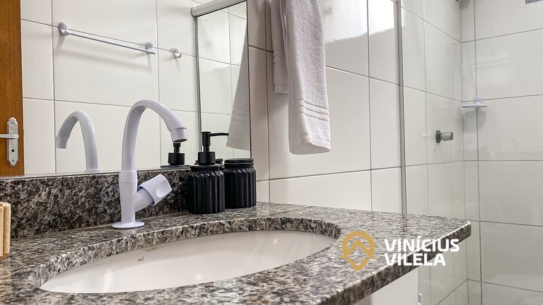 Apê Terreo 2Q 100m da Barraca Gaúcho com piscina