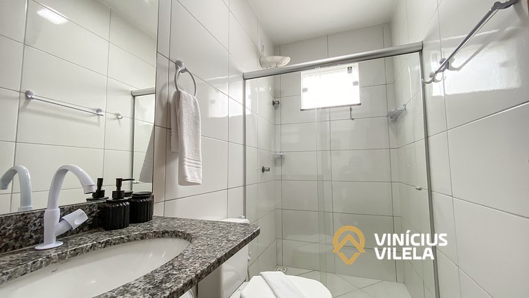 Apê Terreo 2Q 100m da Barraca Gaúcho com piscina