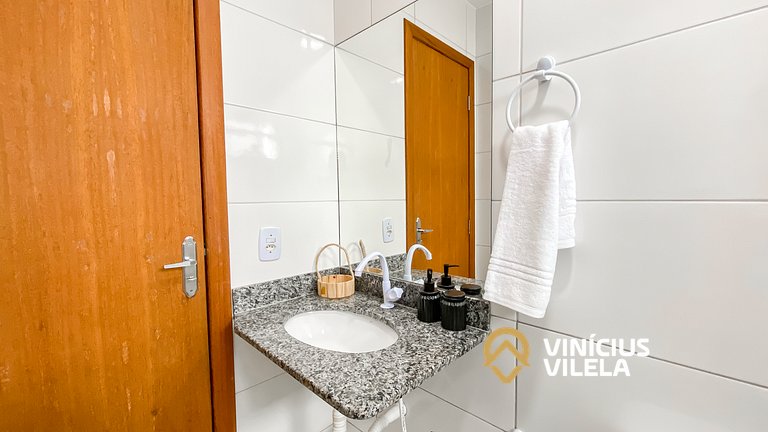 Apê Terreo 2Q 100m da Barraca Gaúcho com piscina