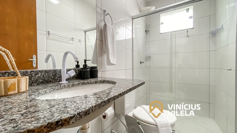 Apê Terreo 2Q 100m da Barraca Gaúcho com piscina