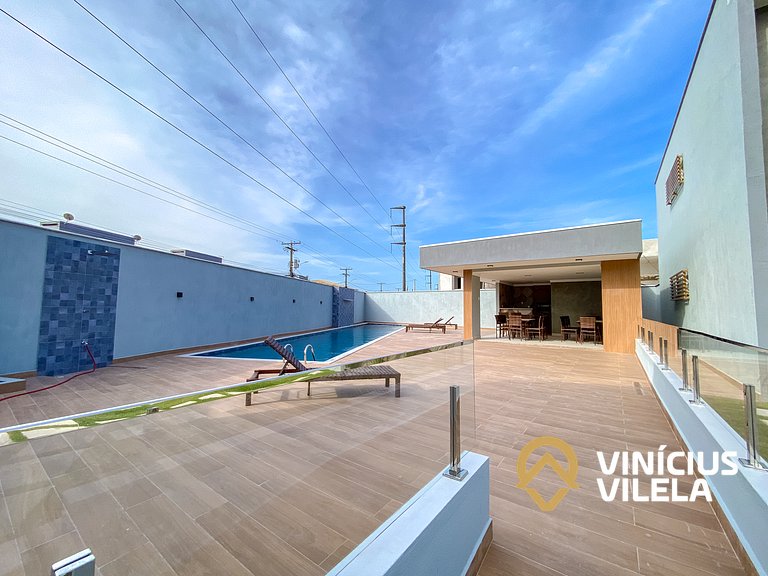 Apê com 3 Quartos perto da Praia de Taperapuã
