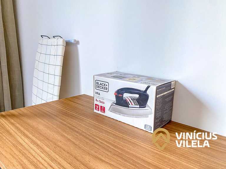 Apê Térreo 2Q prox. a praia de Taperapuã (Axé Moi)