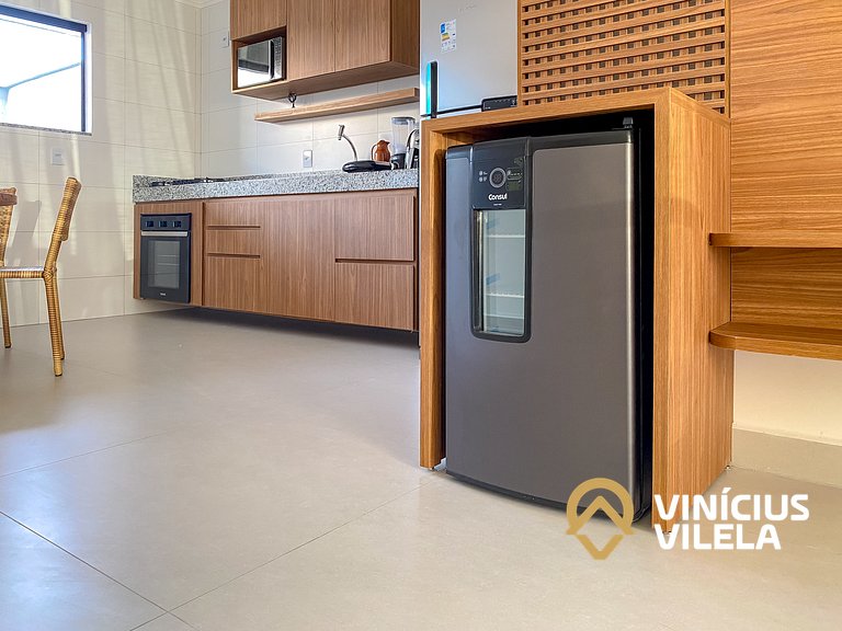 Apê Térreo 2Q prox. a praia de Taperapuã (Axé Moi)