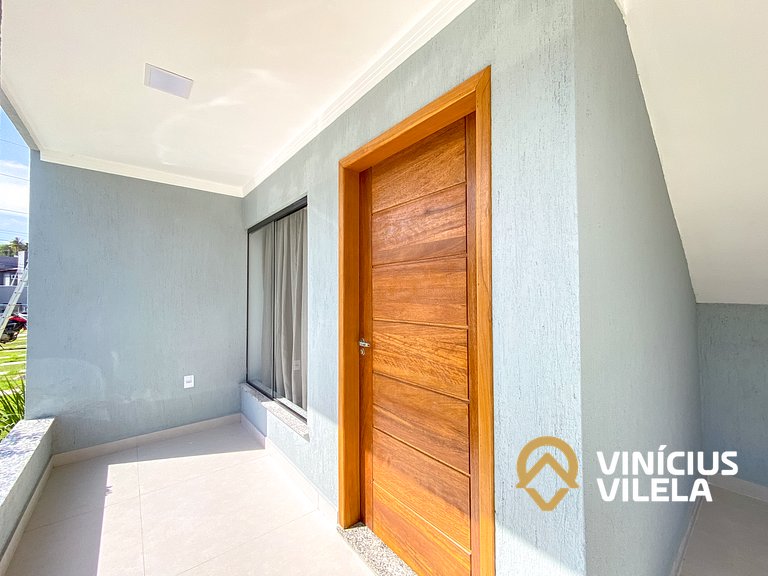 Apê Térreo 2Q prox. a praia de Taperapuã (Axé Moi)