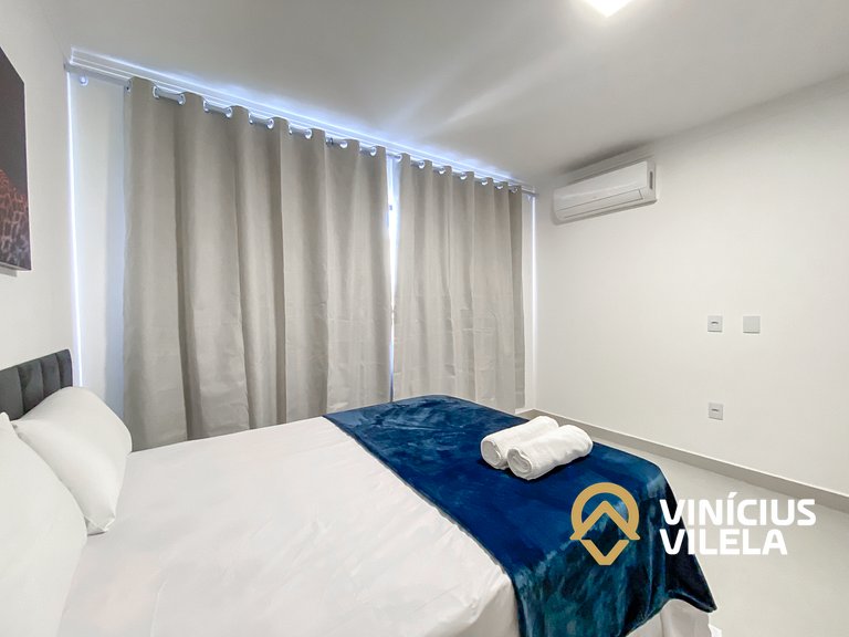 Apê Térreo 3Q prox. a praia de Taperapuã (Axé Moi)