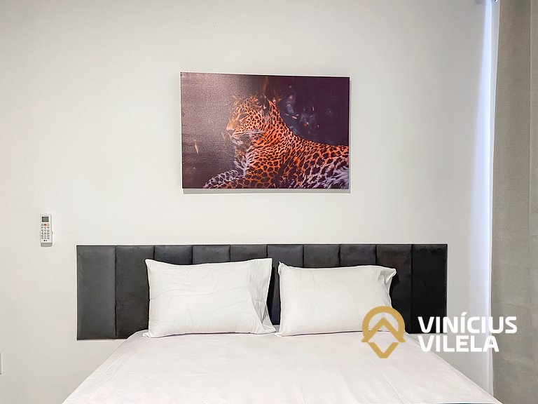 Apê Térreo 3Q prox. a praia de Taperapuã (Axé Moi)