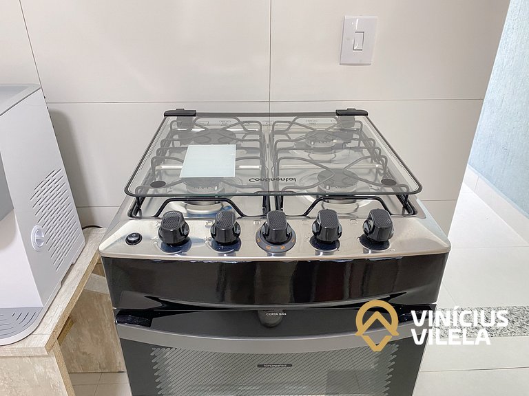 Apê Térreo 3Q prox. a praia de Taperapuã (Axé Moi)