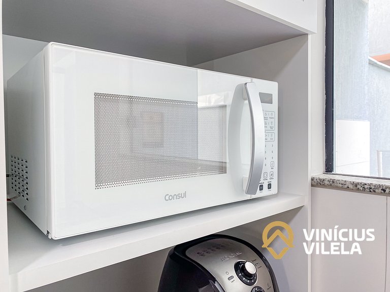 Apê Térreo 3Q prox. a praia de Taperapuã (Axé Moi)