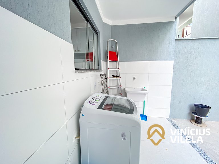 Apê Térreo 3Q prox. a praia de Taperapuã (Axé Moi)