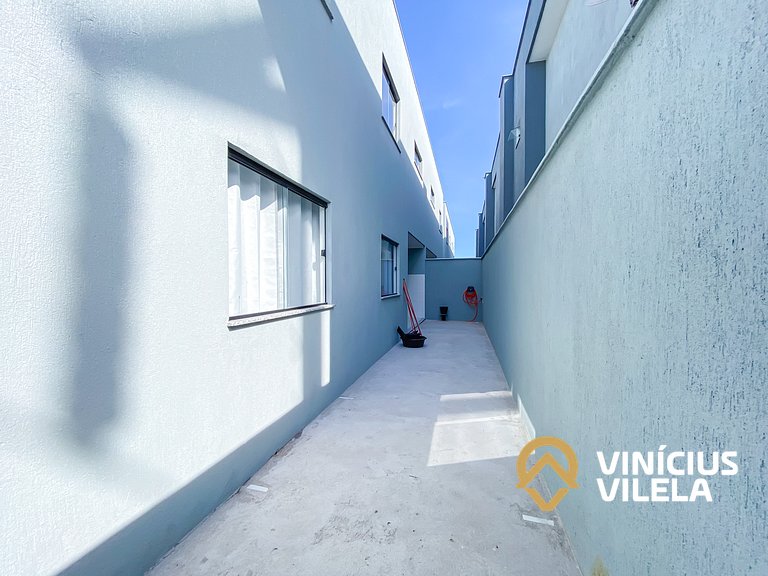 Apê Térreo 3Q prox. a praia de Taperapuã (Axé Moi)