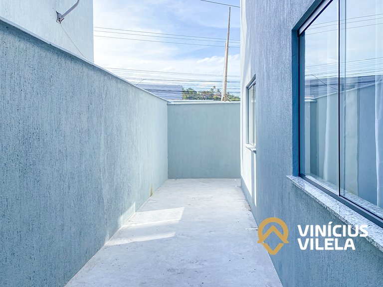 Apê Térreo 3Q prox. a praia de Taperapuã (Axé Moi)