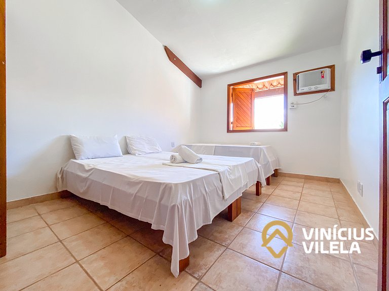 Flat 1Q a 100m da praia de Taperapuã