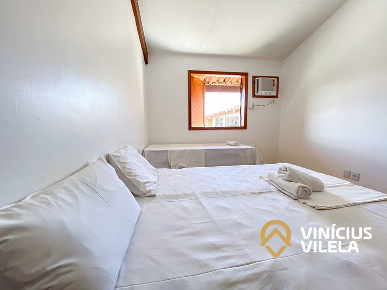 Flat 1Q a 100m da praia de Taperapuã