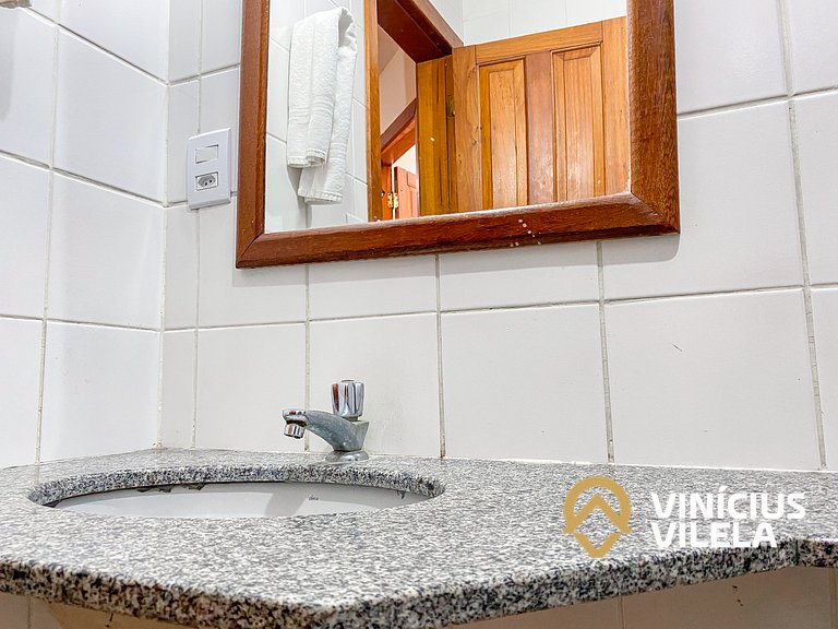 Flat a 100m da Praia de Taperapuã