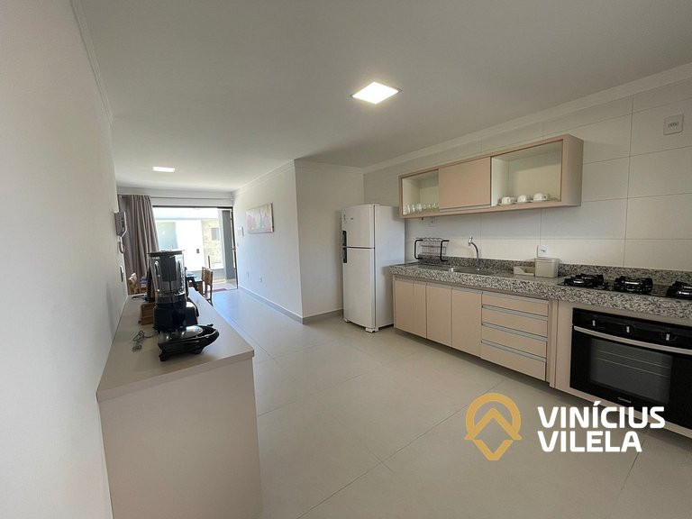 Apê com 3Q prox. a praia de Taperapuã (Axé Moi)