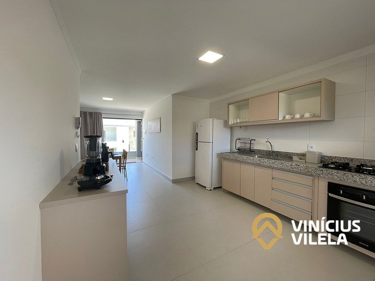 Apê com 3Q prox. a praia de Taperapuã (Axé Moi)