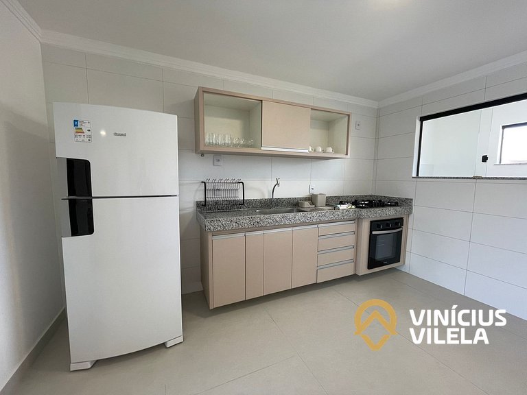 Apê com 3Q prox. a praia de Taperapuã (Axé Moi)