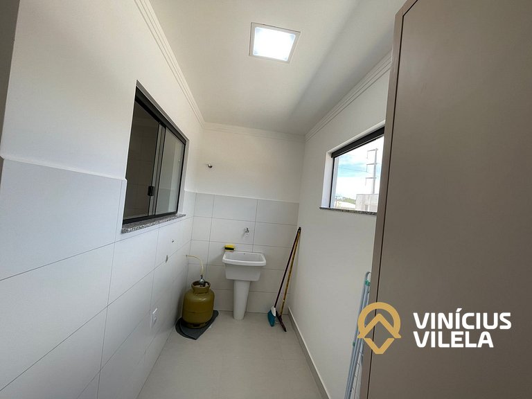 Apê com 3Q prox. a praia de Taperapuã (Axé Moi)