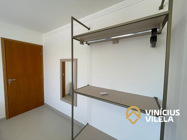 Apê com 3Q prox. a praia de Taperapuã (Axé Moi)