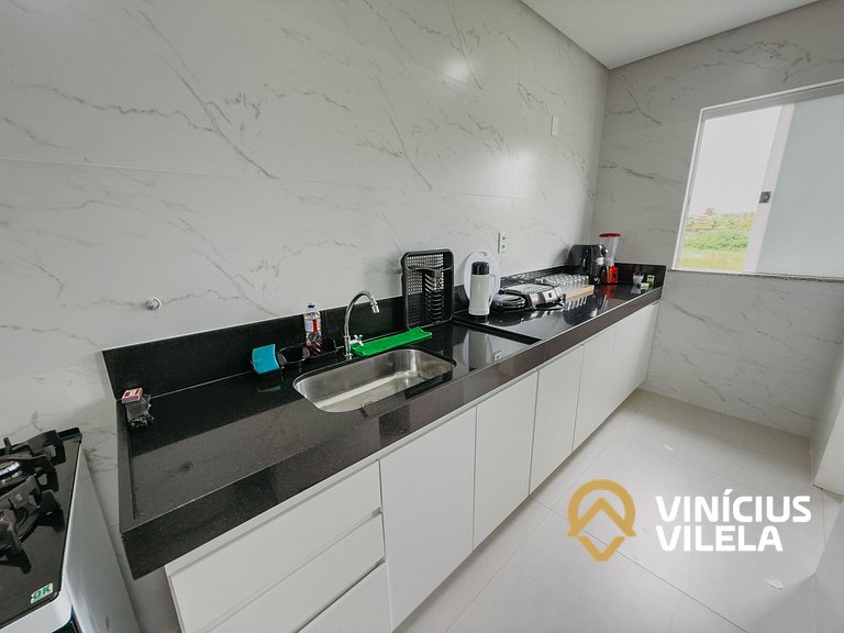 Apê 3Q Frente a praia do Mutá cond. com piscina