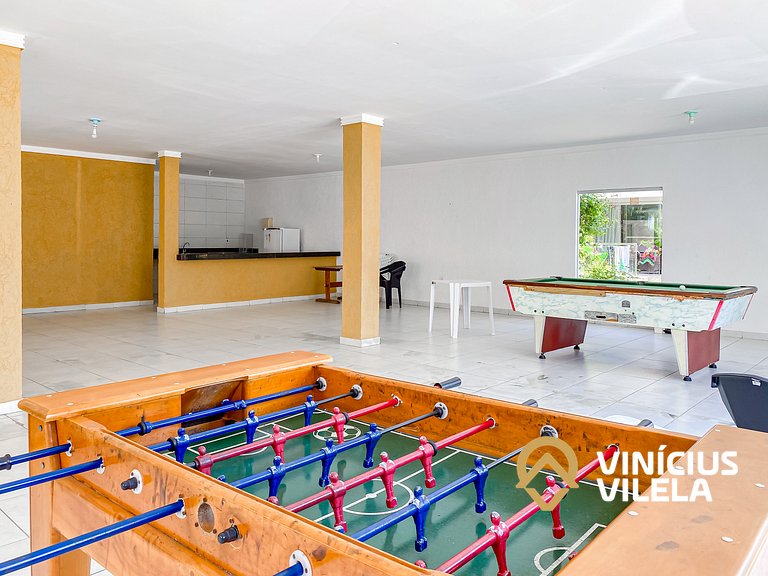 Apê 3Q Frente a praia do Mutá cond. com piscina